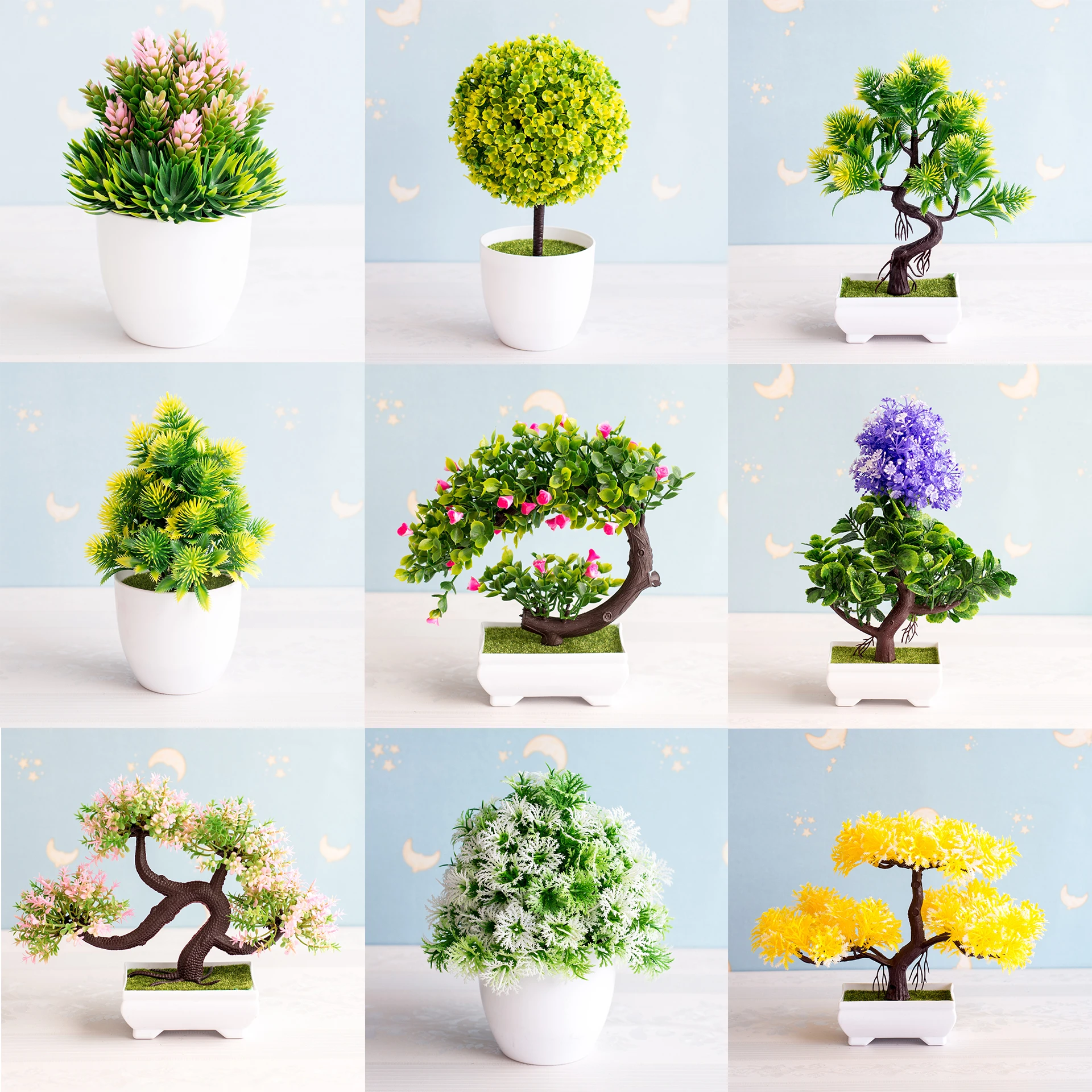 新しい人工植物盆栽小さな木ポット植物偽花鉢植え家の装飾のための装飾品ホテル庭の装飾 Artificial Dried Flowers Aliexpress
