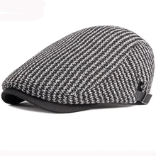 HT2870 береты для мужчин и женщин Осень Зима шапка Регулируемый Газетчик плоский Плющ кепки вязаный берет, шапка Ретро художника шляпа берет