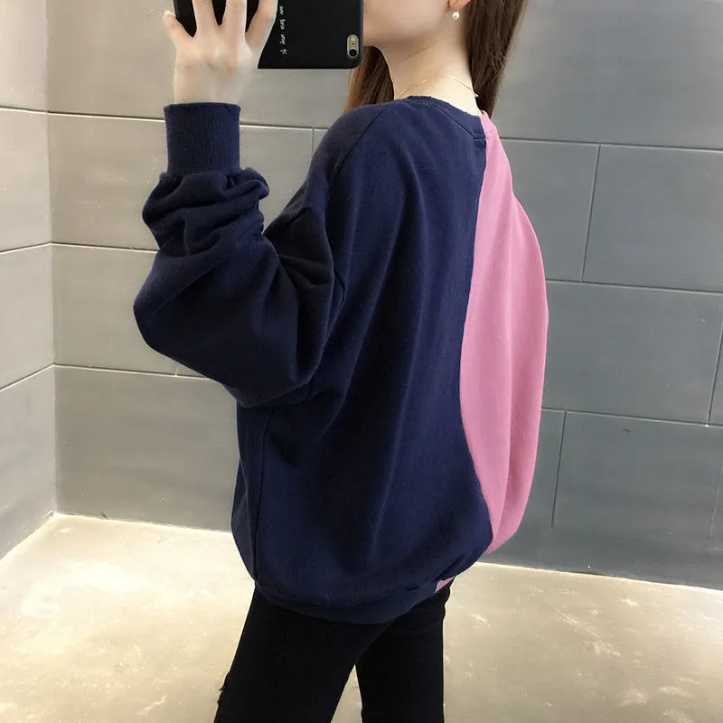 Harajuku Oversized Pullover Hoodies Loose Sweatshirt Kawaii Cartoon Printed Sweatshirt Women Hooded female Streetwear Students