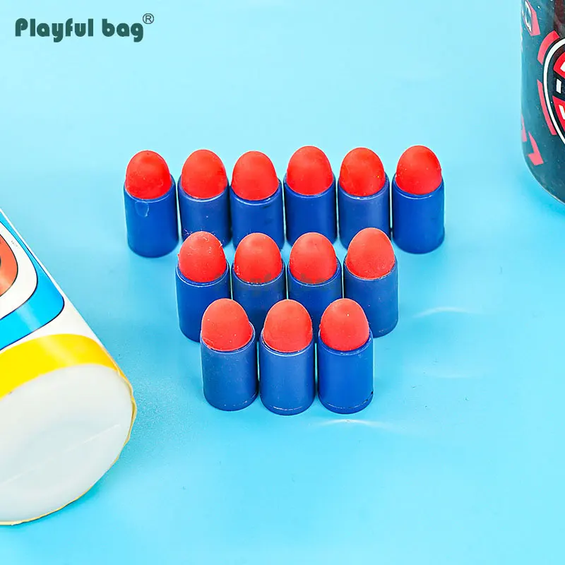 Playful bag 12pcs/set ak47 soft bullet Plastic soft bullets toys