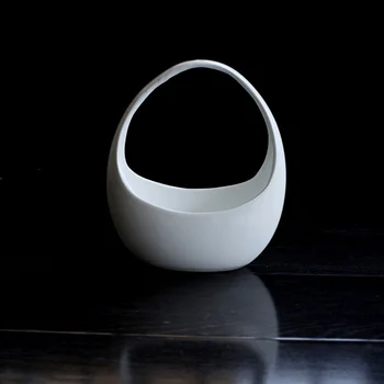 

1pc Flower Pot Fleshy Potted Ceramics Hanging Basket Nursery Plants Flower Basin Pot Holder for Shop Office Garden