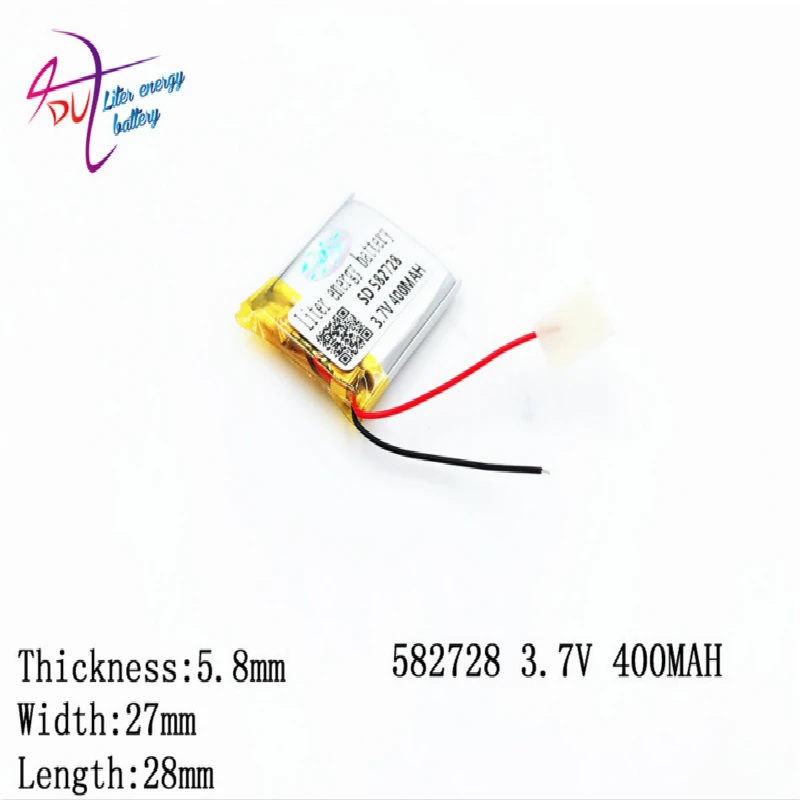 

582728 602530 583030 Liter Energy 3.7v Rechargeable Lithium Polymer Battery 400mah Mp3/4 Bluetooth Radio Battery Monitoring