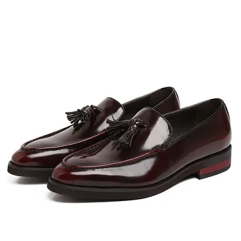 

Men's Leather Shoes Oxfords Formal Wear Leather Shoes Wedding Shoes Formal Wear Work Wear Patent Cowhide Genuine Leather Lace-up