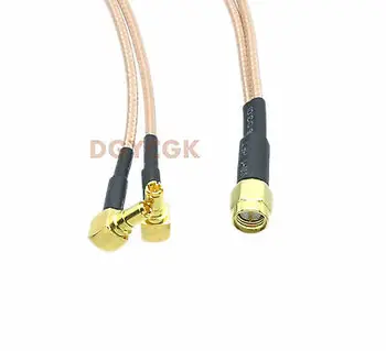 

DHL/EMS 20 Sets*Cable SMA male to Y type 2x TS9 plug right angle RG316 6" antenna pigtail -h2