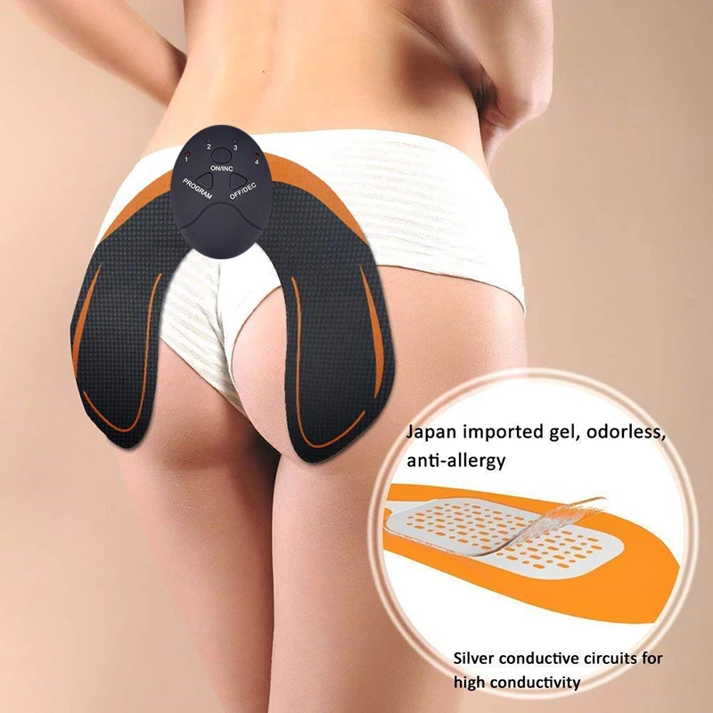 Abdominal Muscle Trainer ABS Stimulator EMS Hip Trainer Body Slimming Shaper Leg Arm Exerciser Fitness Massage Home Gym Equiment