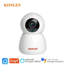 Камера Tuya, Wi-Fi, IP, беспроводная, умная, совместимая с Google Home Assistant Alexa, 1080 P, PTZ, для домашней безопасности, наблюдения в помещении