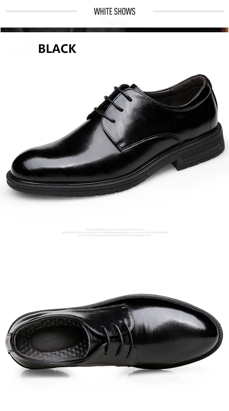ZSAUAN, очень большие размеры 37-48, классические черные туфли из искусственной кожи мужские туфли «Дерби», трендовая деловая обувь в британском стиле Мужская обувь из плюша
