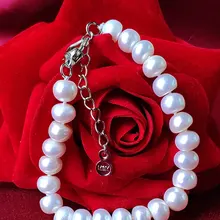 ZHIXI, настоящий натуральный пресноводный жемчуг, браслеты для женщин, хорошее ювелирное изделие, модный белый пресноводный жемчуг, браслет S202