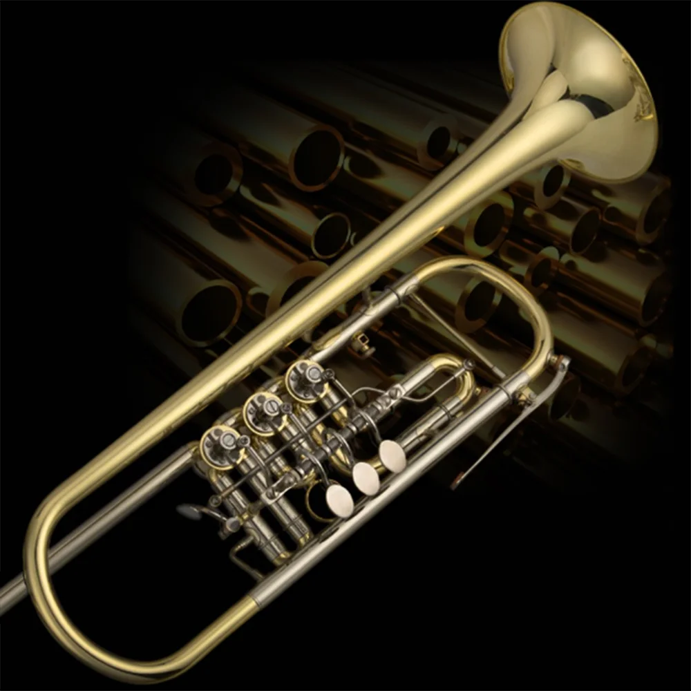 

B flat tune instrument professional performance level collection level flat key trumpet