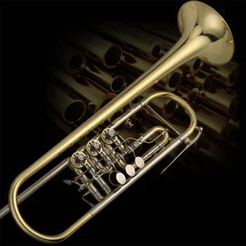 

B flat tune instrument professional performance level collection level flat key trumpet