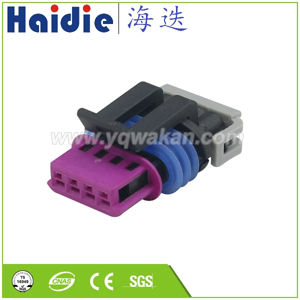 

Free shipping 5sets 4pin Auto Electri intake pressure temperature sensor plug harness wire harness plastic connector 15354716
