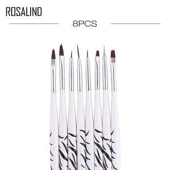 

ROSALIND Nail Brushes For nail art Acylic powder decoration dotting UV LED Gel Nail Polish Manicure tool Pens Brushes