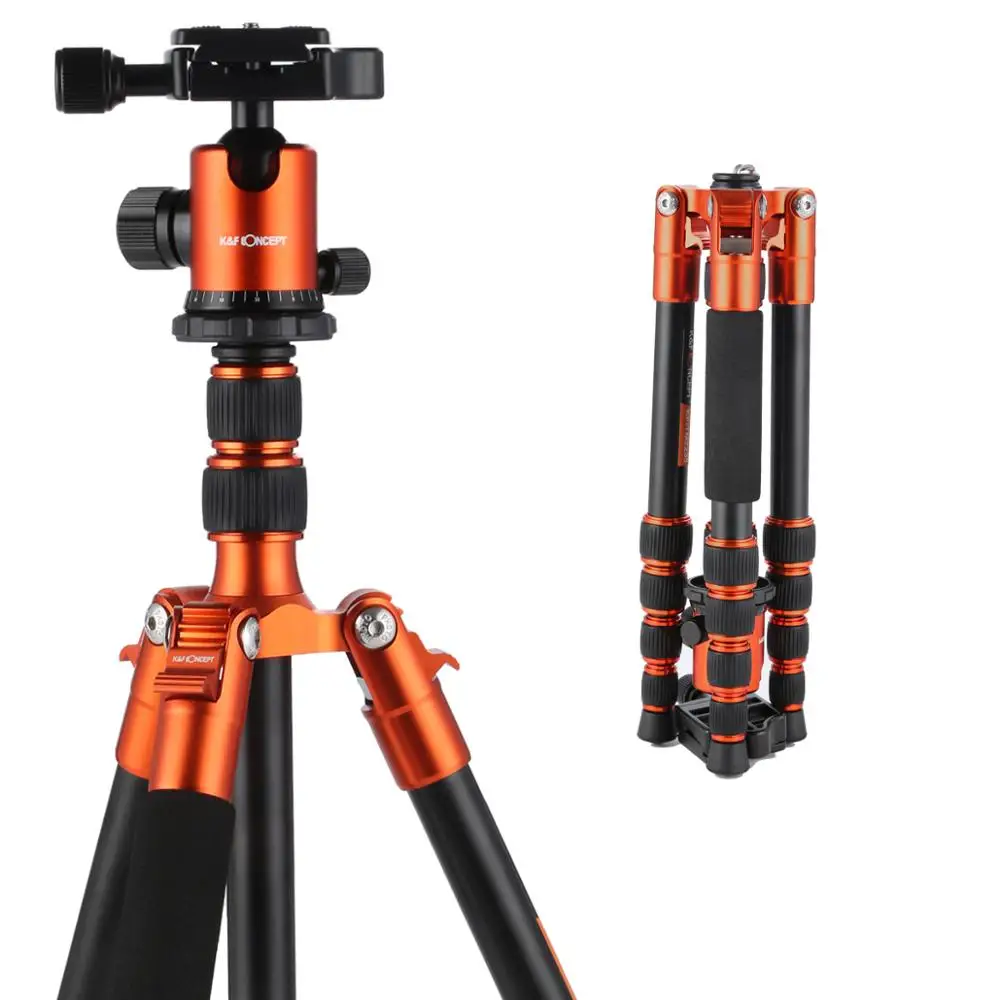 

K&F Concept 50" Professional Camera Tripod Aluminum with Ball Head & 1/4 Screw Quick Release for DSLR Sony NIkon Canon Camera