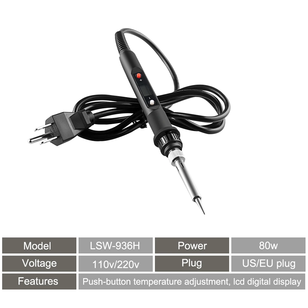110V 220V LCD Digital Heat Hot Air Gun Desoldering Soldering Station Temperature Adjustable IC SMD BGA 8018LCD 3