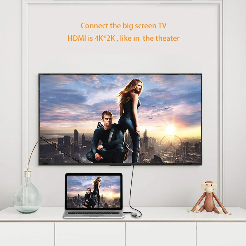 Док-станция 5-в-одном USB-C к HDMI кард-ридер PD адаптер для huawei Коврики 10 книга samsung Galaxy S9/S8/S8+ Тип C концентратор usb