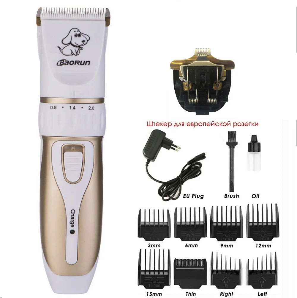Baorun P2 Professional Dog Hair Trimmer Rechargeable Pet Clipper Hair Clippers Shaver Dog Hairclipper Cat Cutting Machine