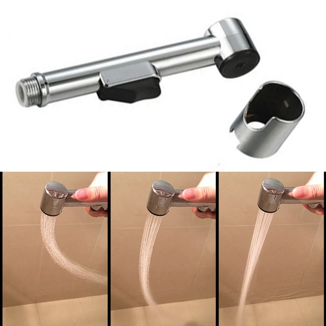 

Handheld Bidets Nozzle Washer Spray Sprinkler Shower Nozzle With Hanger Bracket Rustproof Gentle Spray Bathroom Replacement Part