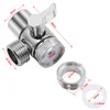 Water Tap Connector Switch Faucet Adapter Kitchen Sink Splitter Diverter Valve For Toilet Shower Bathoom ColdHot Water Separator 2