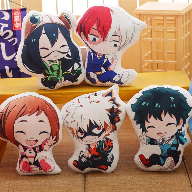 Плюшевые игрушки в стиле аниме My Hero Academia 45 см Boku Yoh Asakura Katsuki Bakugo Shoto Toooroki подушка