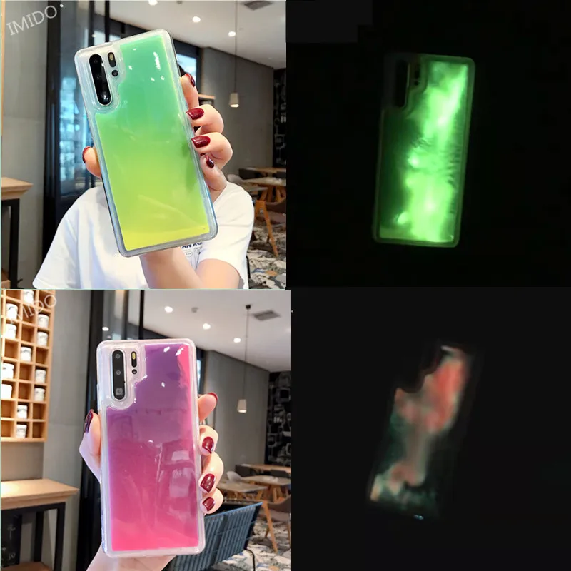 Светящийся песочник для мобильного телефона huawei P20 P20Lite P20Pro анти-шок и противоударный простой для huawei P30 P30Lite P30Pro Funda