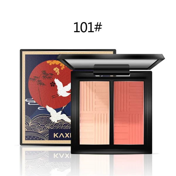 DH1607A1 Forbidden City style двухцветные румяна Водонепроницаемые Яркие цвета кожи долговечные Румяна прессованная пудра - Цвет: DH1607A1