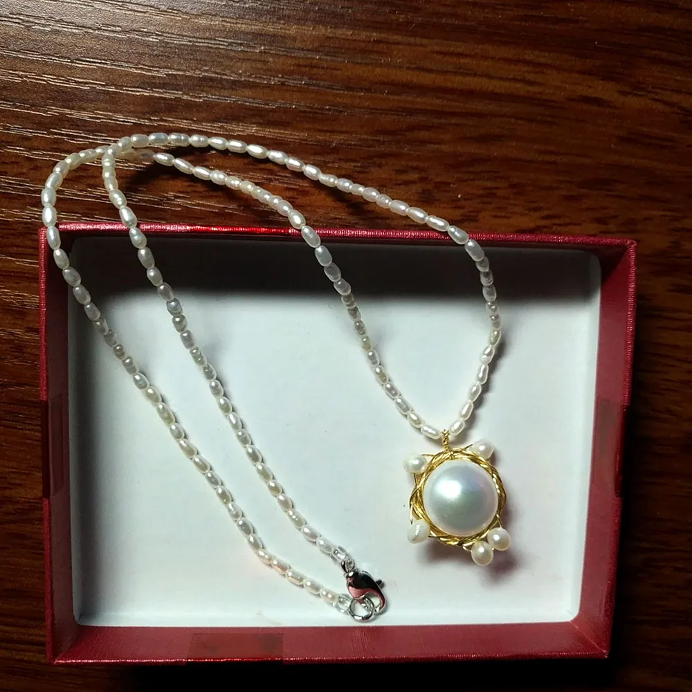 YKNRBPH, уникальный дизайн, жемчужная подвеска, ожерелье, 14 k, ручная работа, хорошее ювелирное изделие, жемчужные цепочки