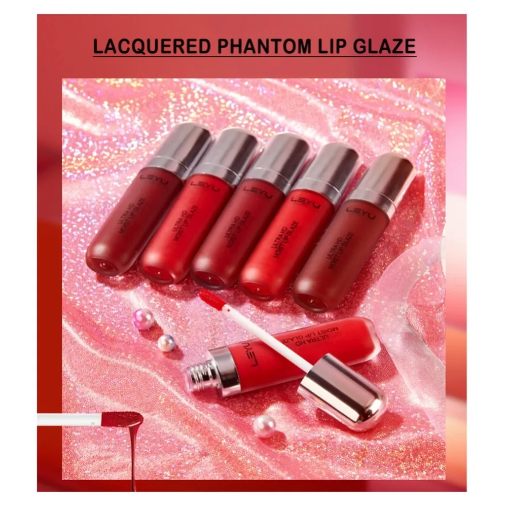 Lips Makeup 6 Colors Liquid Lipstick Matte Lip Gloss Tint Long Lasting Moisturizing Non-stick Cup Lip Glaze maquiagem
