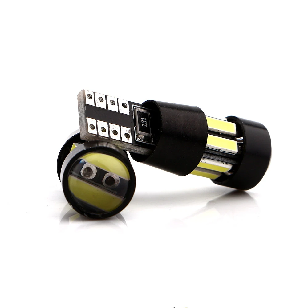 T10 canbus 10 smd 7014 Светодиодная светильник ПА с клиновидным цоколем 194 168 501 белый dc 12