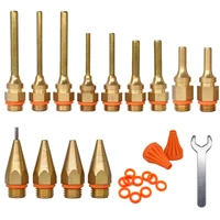 Glue Gun Nozzle accessories Copper material ,Suitable for hot melt glue gun with 11mm glue stick ,Built-in leakproof steel ball. 1