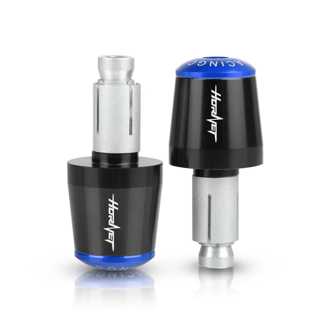 CNC 22MM Handlebar Grips Handle Bar Cap End Plugs For Honda CB600F CB599 CB650F Hornet 250 1998-2013 2008 2009 2010 2011 2012 Black-Blue