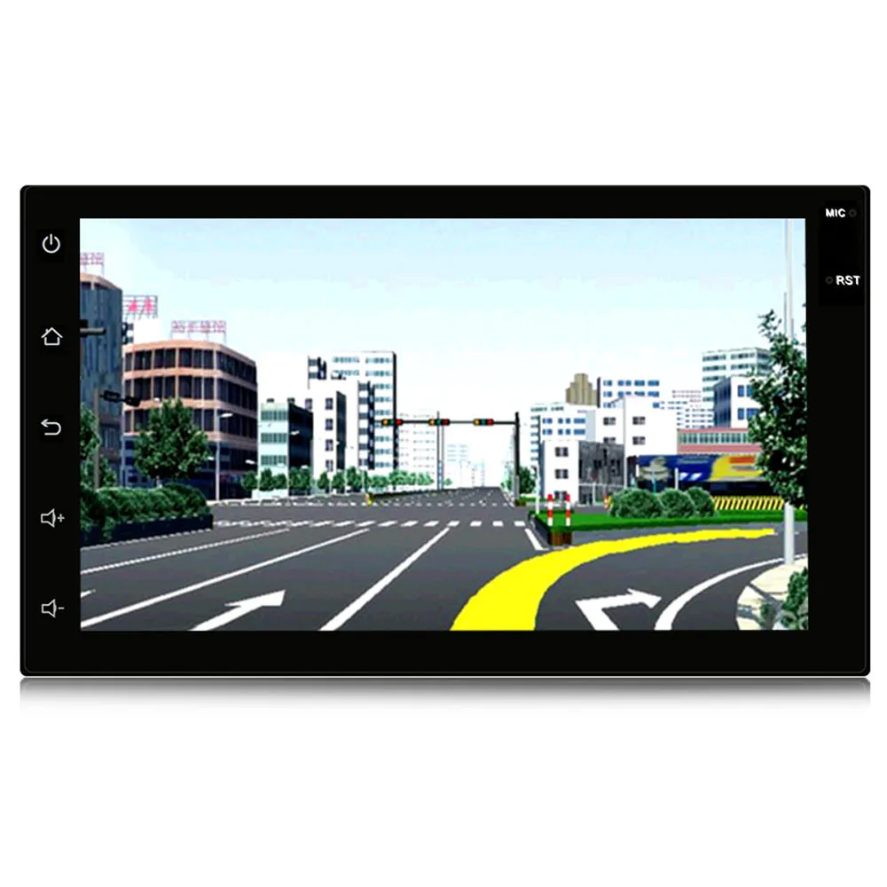 Двойной 2 Din 7 дюймов HD Android сенсорный экран в тире gps стерео радио плеер