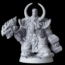 

38mm 56mm Resin Model Dwarf Dwarves Warrior Figure Unpaint No Color RW-004