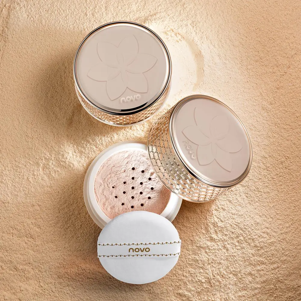 

Smooth Matte Loose Powder Fixed Makeup Transparent Waterproof Oil Control Long Lasting Face Finish Setting With Cosmetic Puff