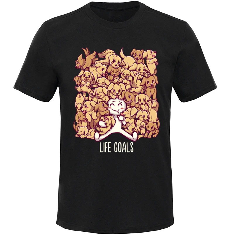 Подарочная футболка мужские футболки с изображением собаки отца Золотая