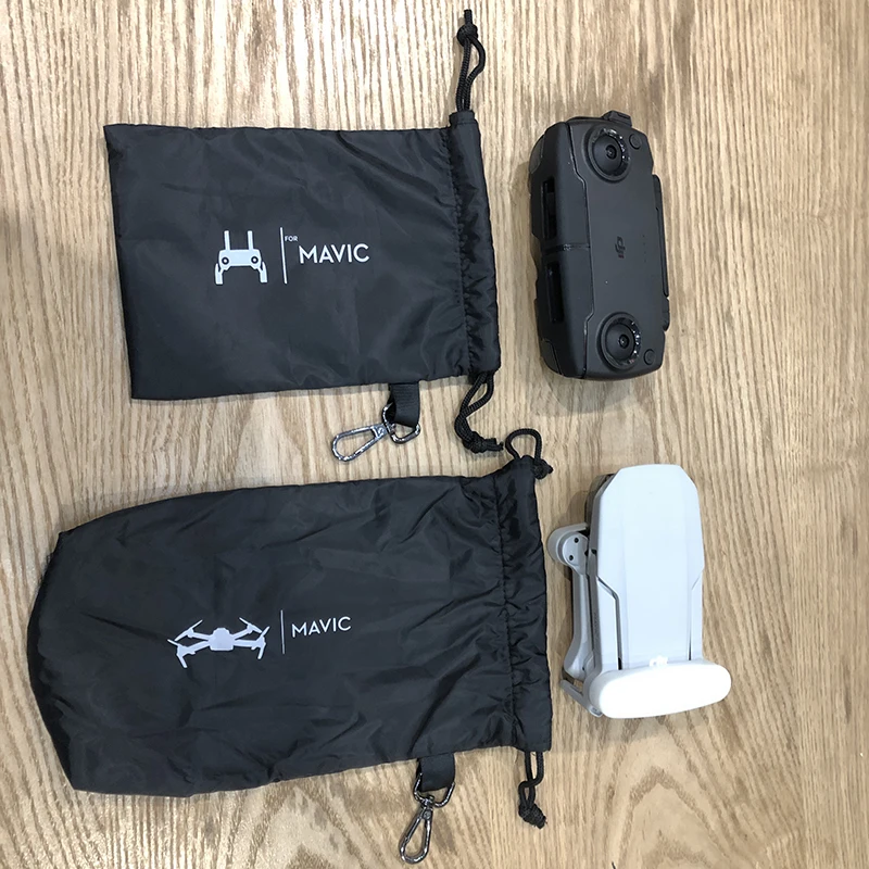Buy Mavic Mini Drone Remote Controll Storage Soft Bag Protective Case Waterproof Sleeve Hook Storing Bag for DJI Mavic Mini Pro Air