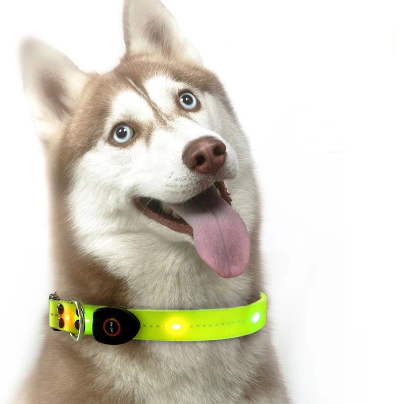 luz de Seguridad para Mascotas Impermeable Silicona Collar de Perro para Gatos Gobesty Luz de Parpadeo de Mascota Mascotas Luces LED Segura 6 Piezas Collar Luz LED para Perros