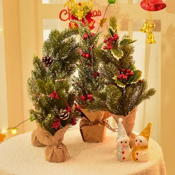 

2021 Christmas Table Christmas Decorations New Small Christmas Tree Celebrate Supplies Artificial Tree Festival Bar Decoration