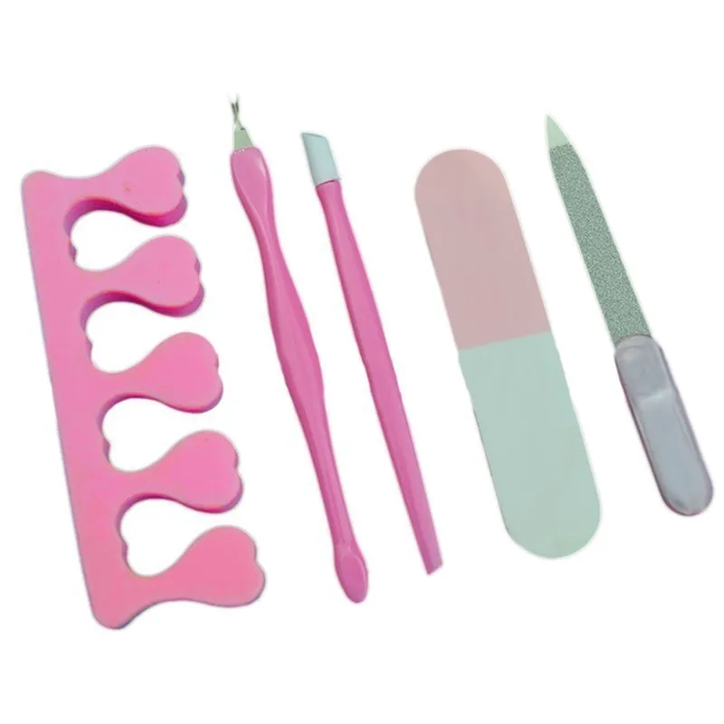 

NEW Sets 5pcs/Set Nail Files Dead Skin Fork Durable Buffing Grit Sand Fing Nail Art Tool Accessories Sanding File Nail Art Tools