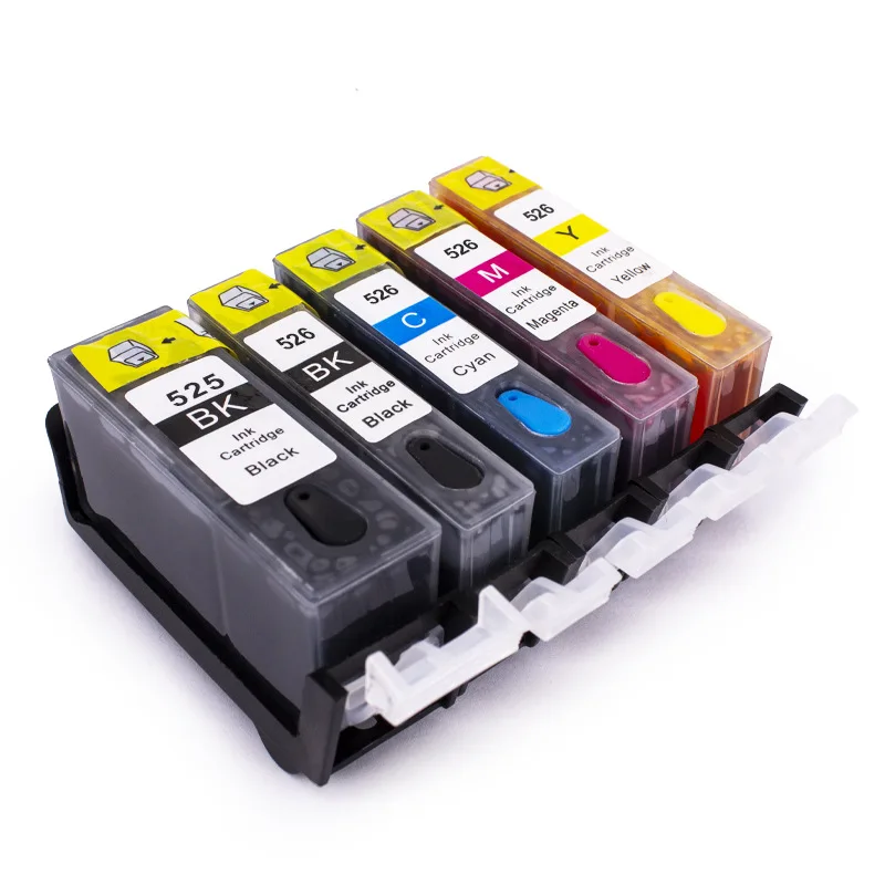 PGI 525 Заполняемые картриджи для чернил совместимые с Canon PIXMA MG6150 MG5250 MG8150 MG8250 IP4850 IP4950