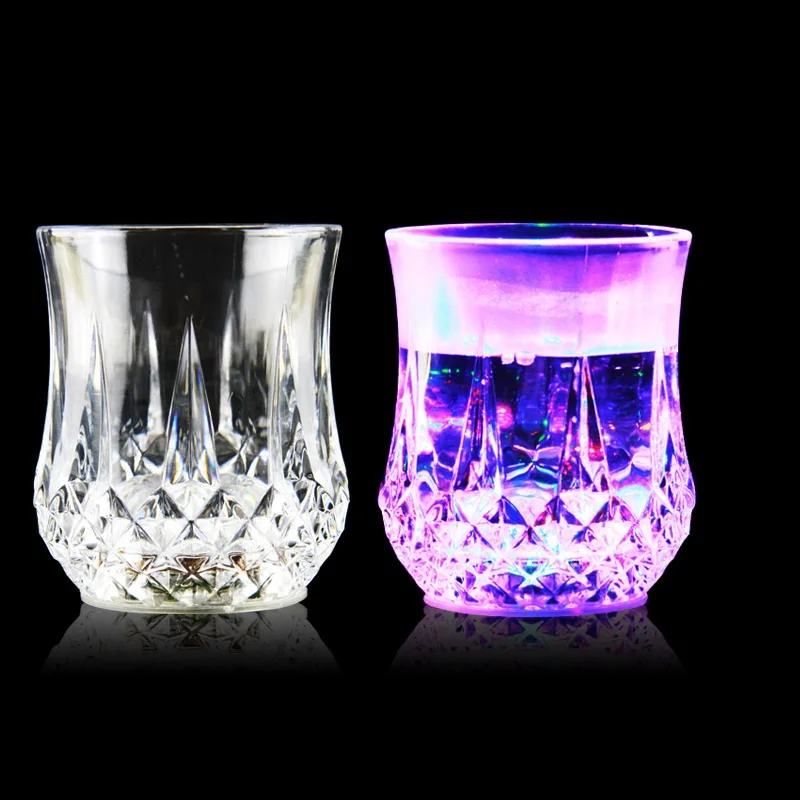 Fashion Inductive Colorful LED Glass Cup (1)