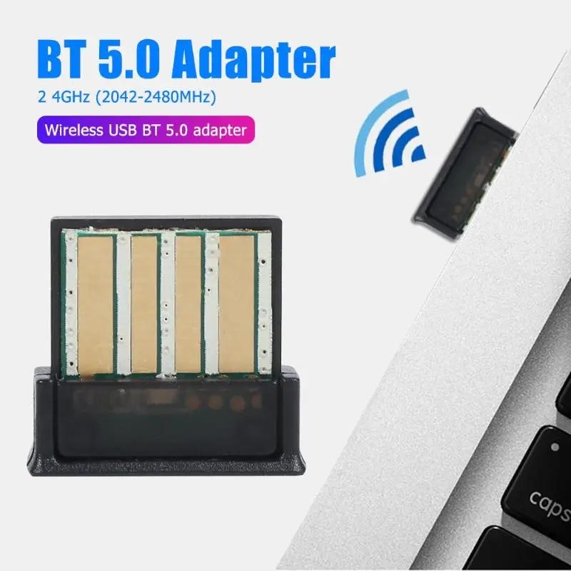 Портативный bluetooth 5,0 аудио музыкальный приемник передатчик беспроводной USB адаптер для ТВ ПК ноутбук клавиатура мышь