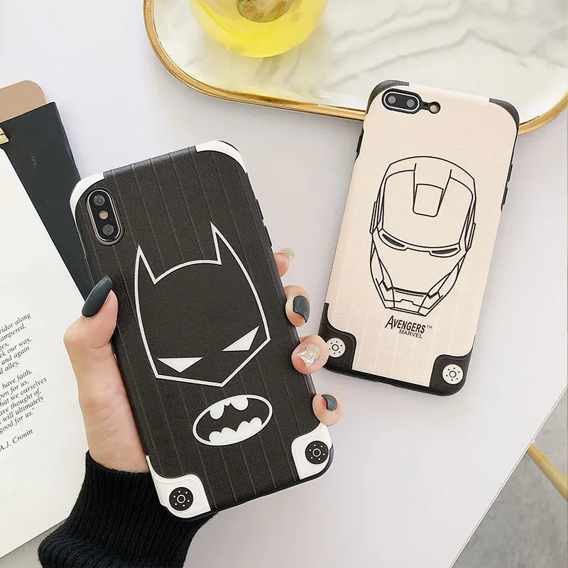 

RKQ Hero Batman Iron Man Emboss Phone Case Cover For Huawei P20 P30 Lite Nova 2s 3 3i 4 5 Honor 8X V10 V20 Mate 20 pro Case