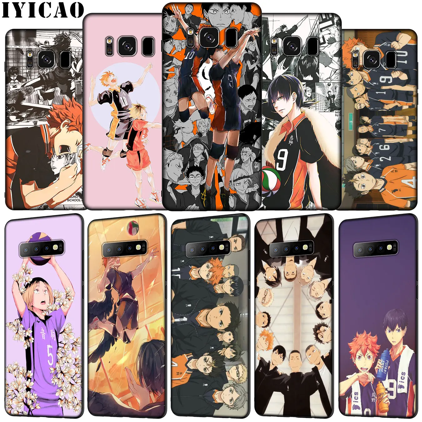 IYICAO Haikyuu Hinata Soft Silicone Phone Case for Samsung Galaxy S20 Ultra S10e S9 S8 Plus S6 S7 Edge S10 Lite Cover | Мобильные