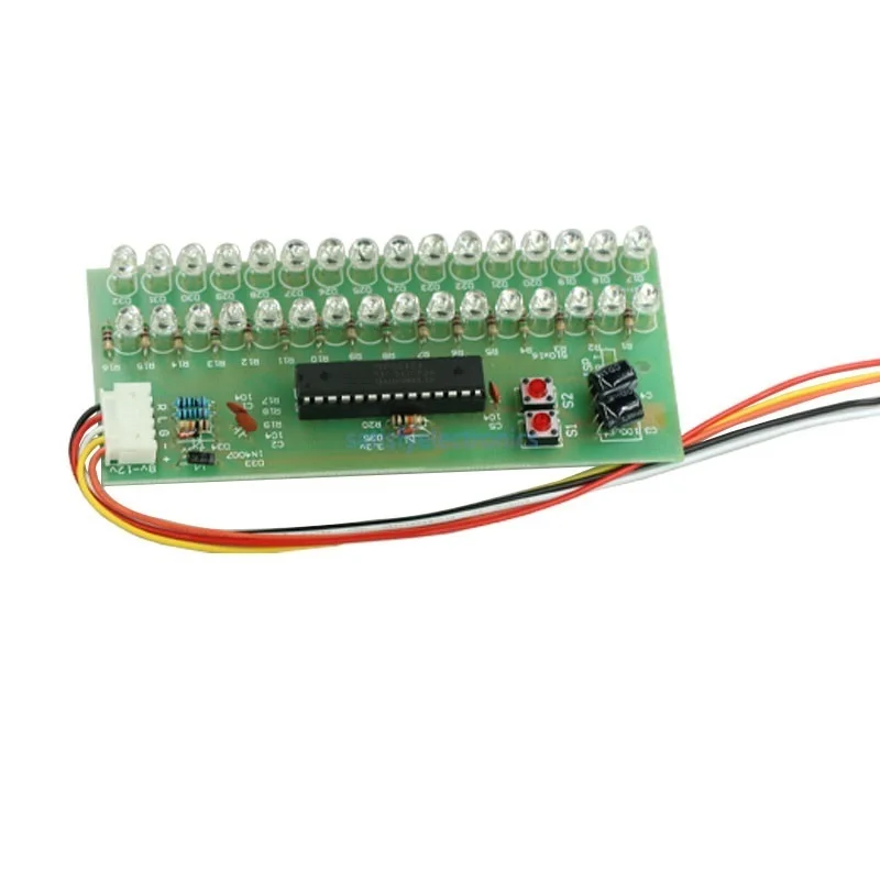 MCU Einstellbare Display Muster LED VU Meter Ebene Anzeige 16LED Dual ...