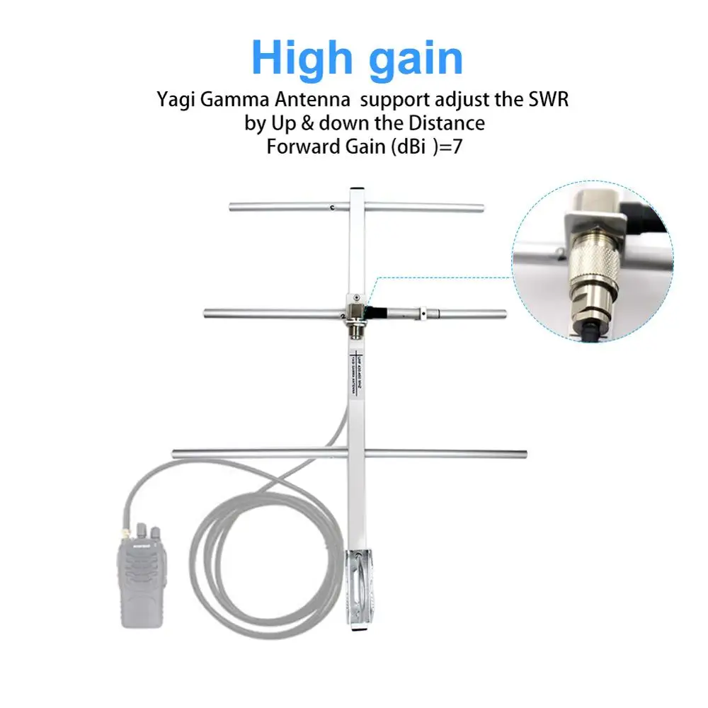 Yagi с высоким коэффициентом усиления HD1 из алюминиевого сплава UHF 430 450 МГц радио