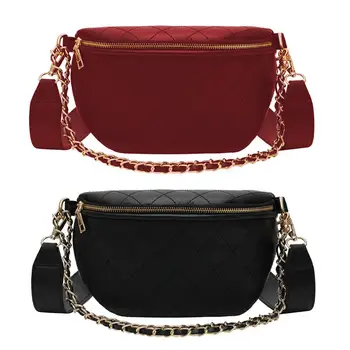 

Korean Style Women' s Messenger Bag Fashion Rhombus PU Chain Chest Bag Multifunctional Small Shoulder Cross-body Bag Female 2020