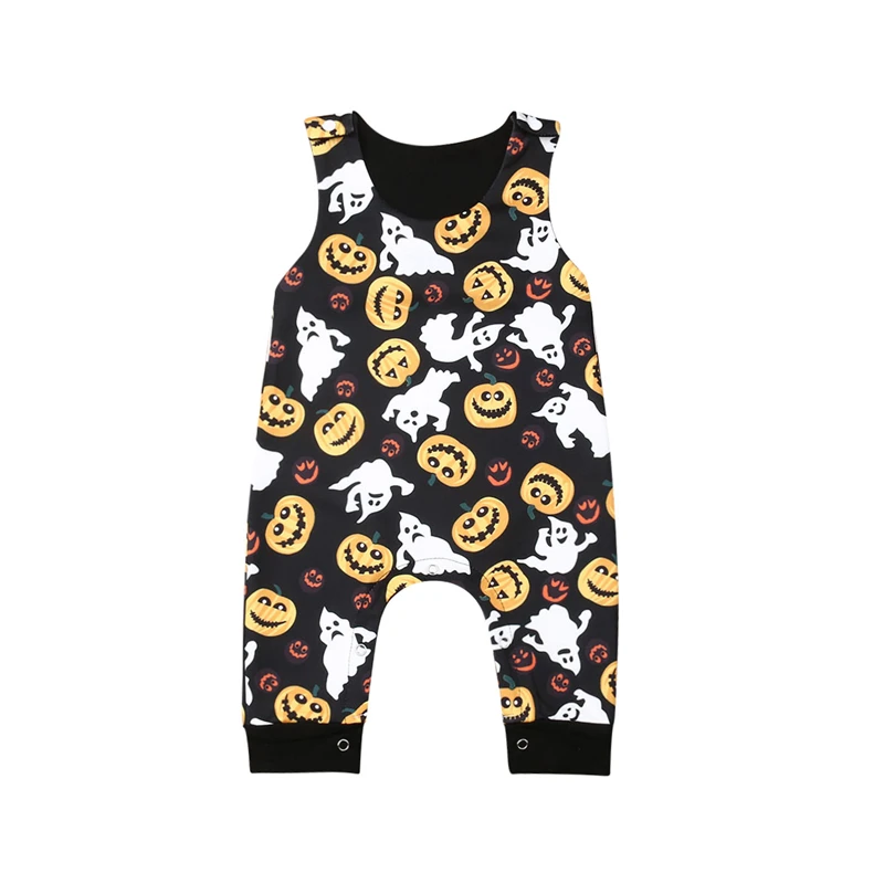 

Cute Newborn Infant Baby Boy Girls Halloween Cartoon Pumpkin Print Playsuit Romper Jumpsuit Clothes