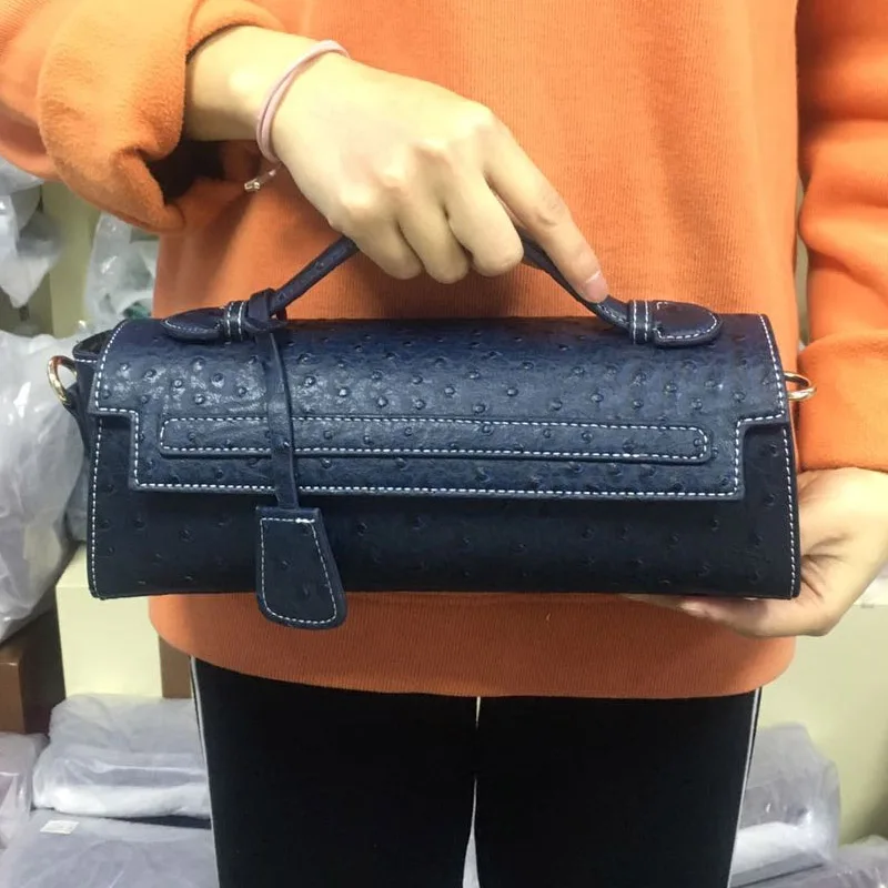 Ostrich Women Clutch Bag Python Handbags Ladies Tote Bag Fashion Tote Purse Female Messenger Shoulder shoulder bag ladies handbag