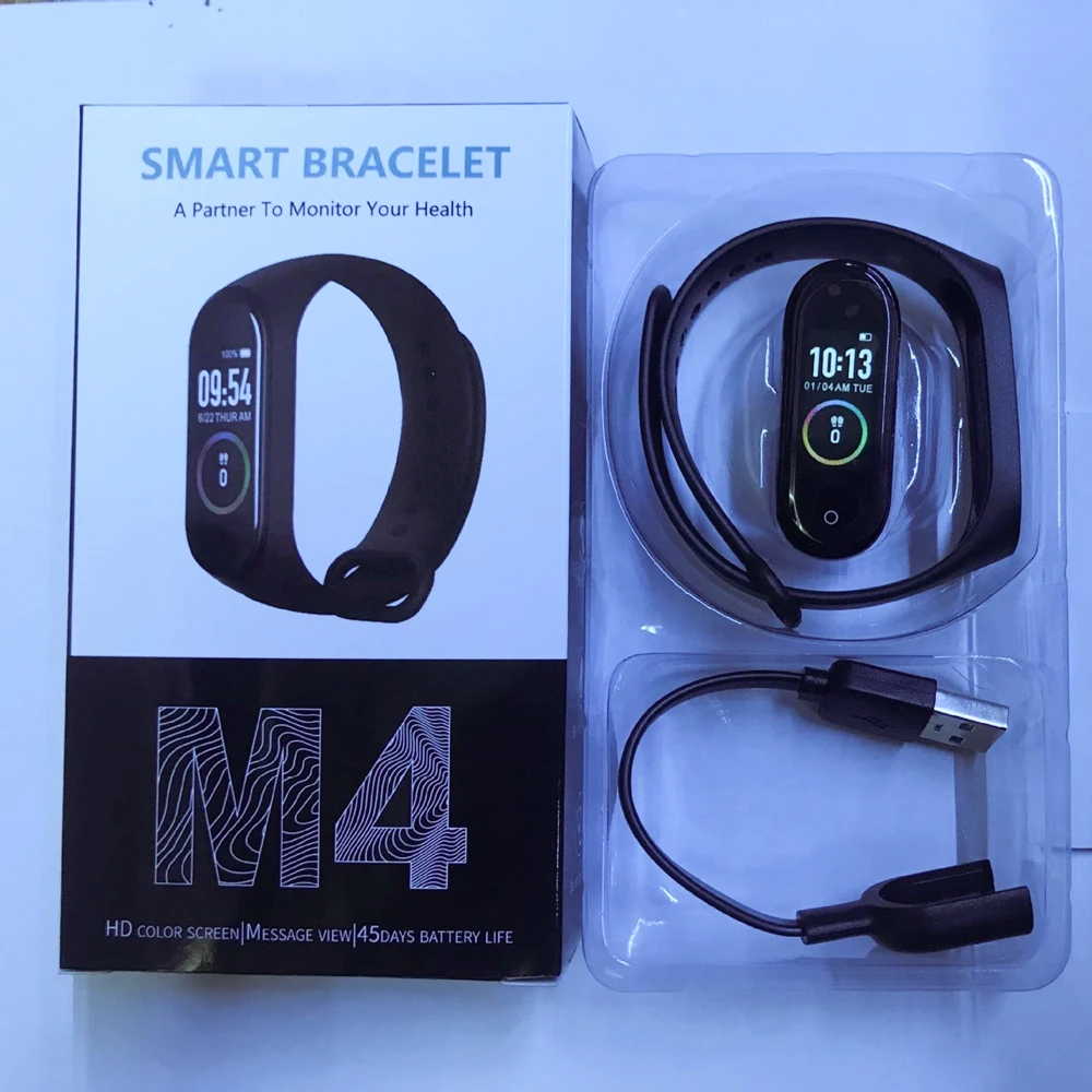 

M4 Smart band 4 Fitness Tracker Watch Sport bracelet Heart Rate Blood Pressure Smartband Monitor Health Wristband Sport Bracelet
