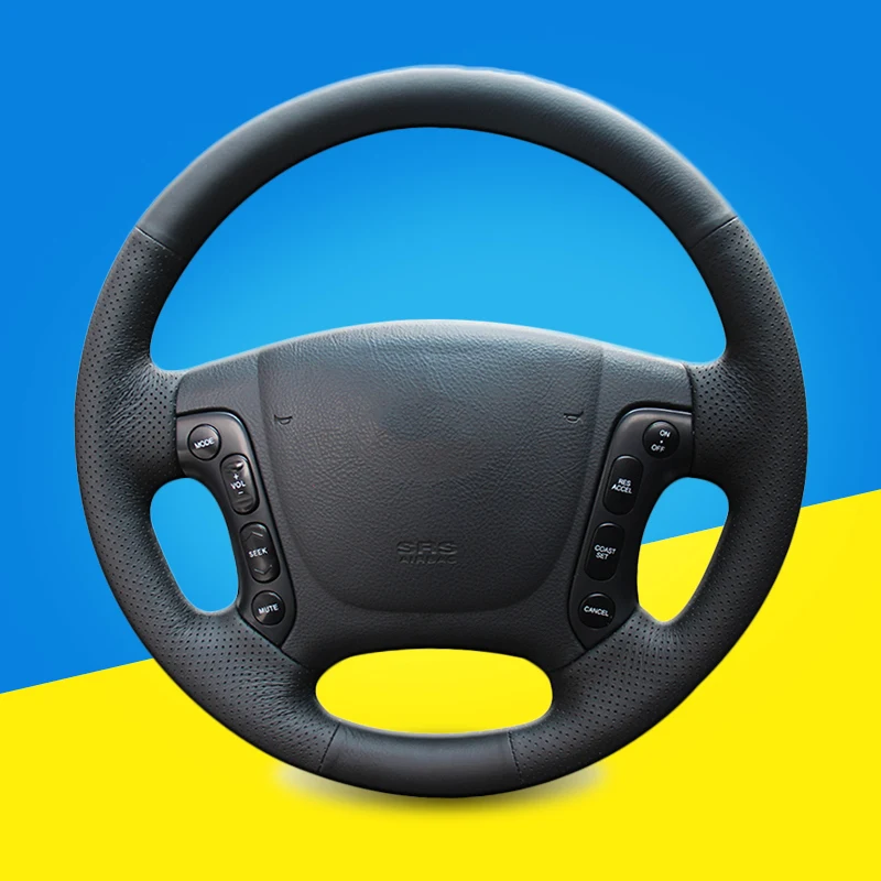 Авто Крышка рулевого колеса для Hyundai Santa Fe 2007 2008 2009 2010 2011 2012 Автомобильная оплетка